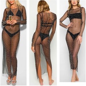 Beach Bunny Champagne Nights Mesh Dress Size XS